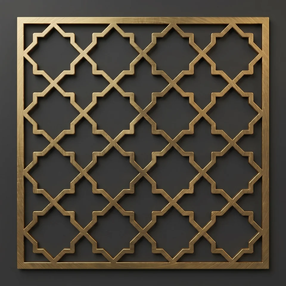 Arc metal grille pattern